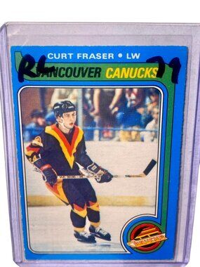 Curt Fraser 1979-80 O-Pee-Chee Rookie Hockey Card #117 Vancouver Canucks LW